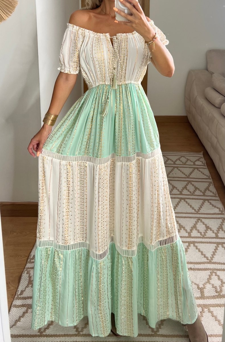 Boho Dress With Unique Details - Bohèmea Butik