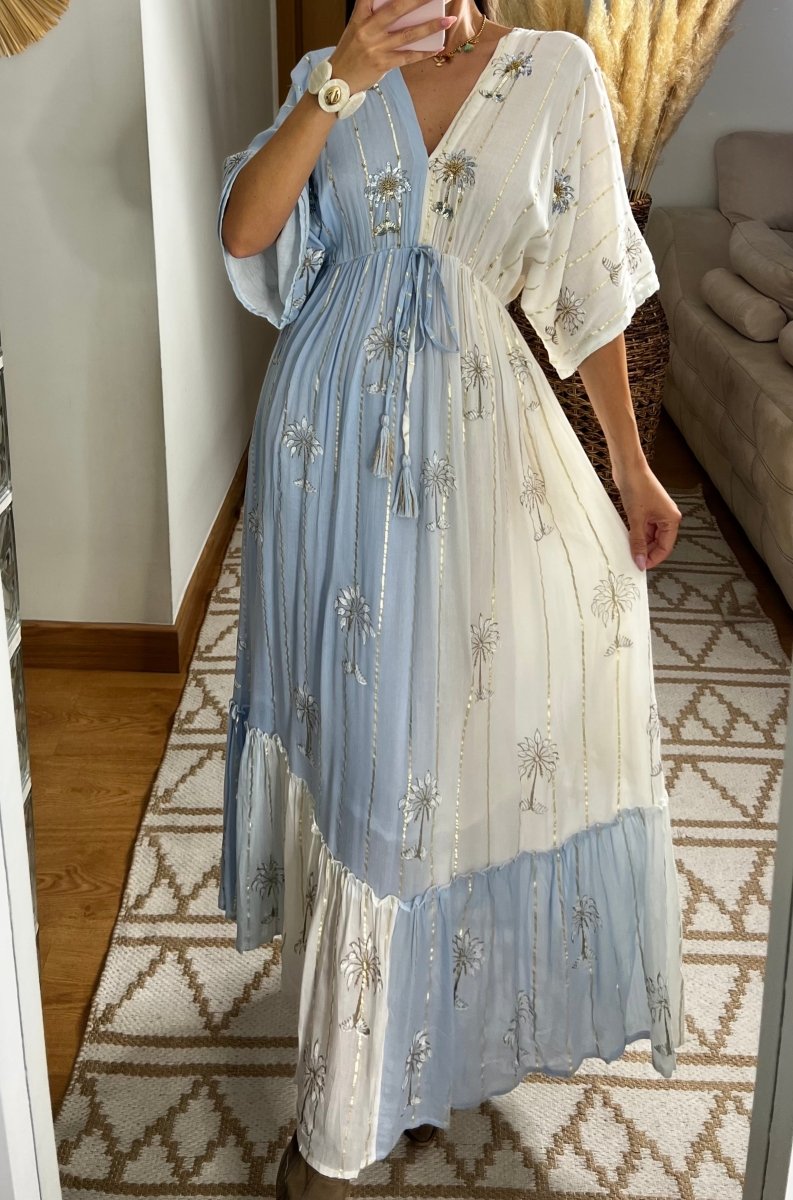Palm Boho Maxi Dress - Bohèmea Butik