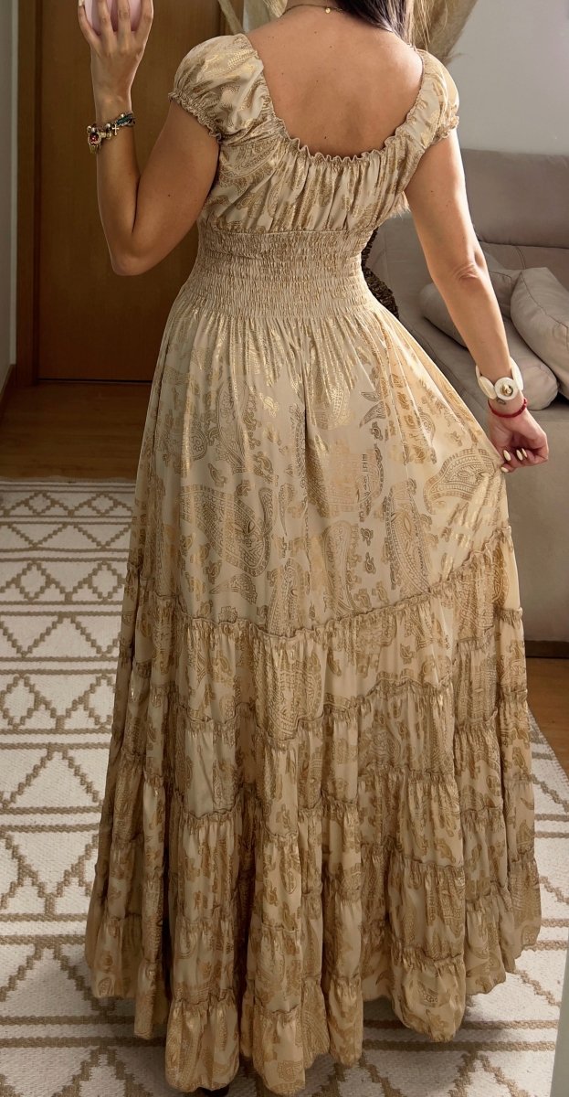 Serene Silk Maxi Dress - Bohèmea Butik