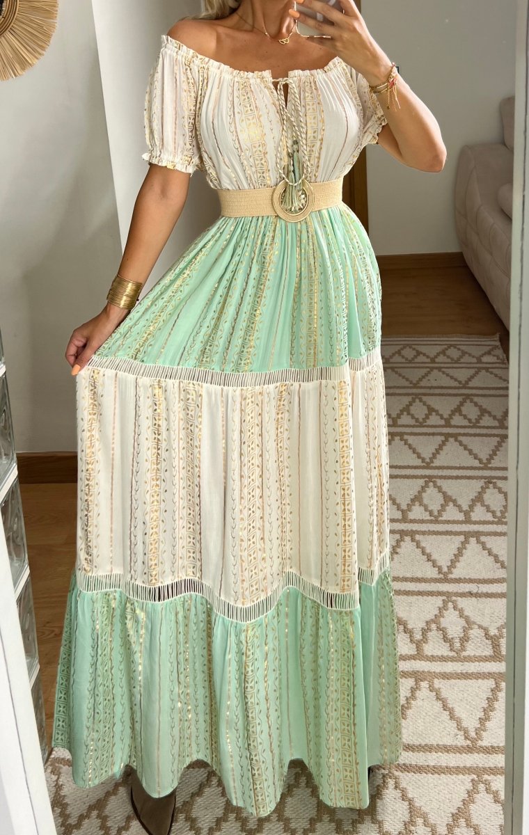 Boho Dress With Unique Details - Bohèmea Butik