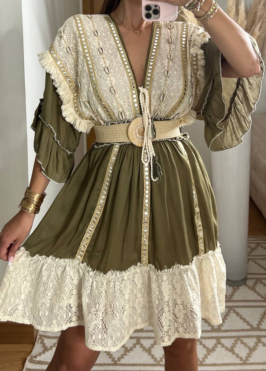 Shell mini dress - Bohèmea Butik