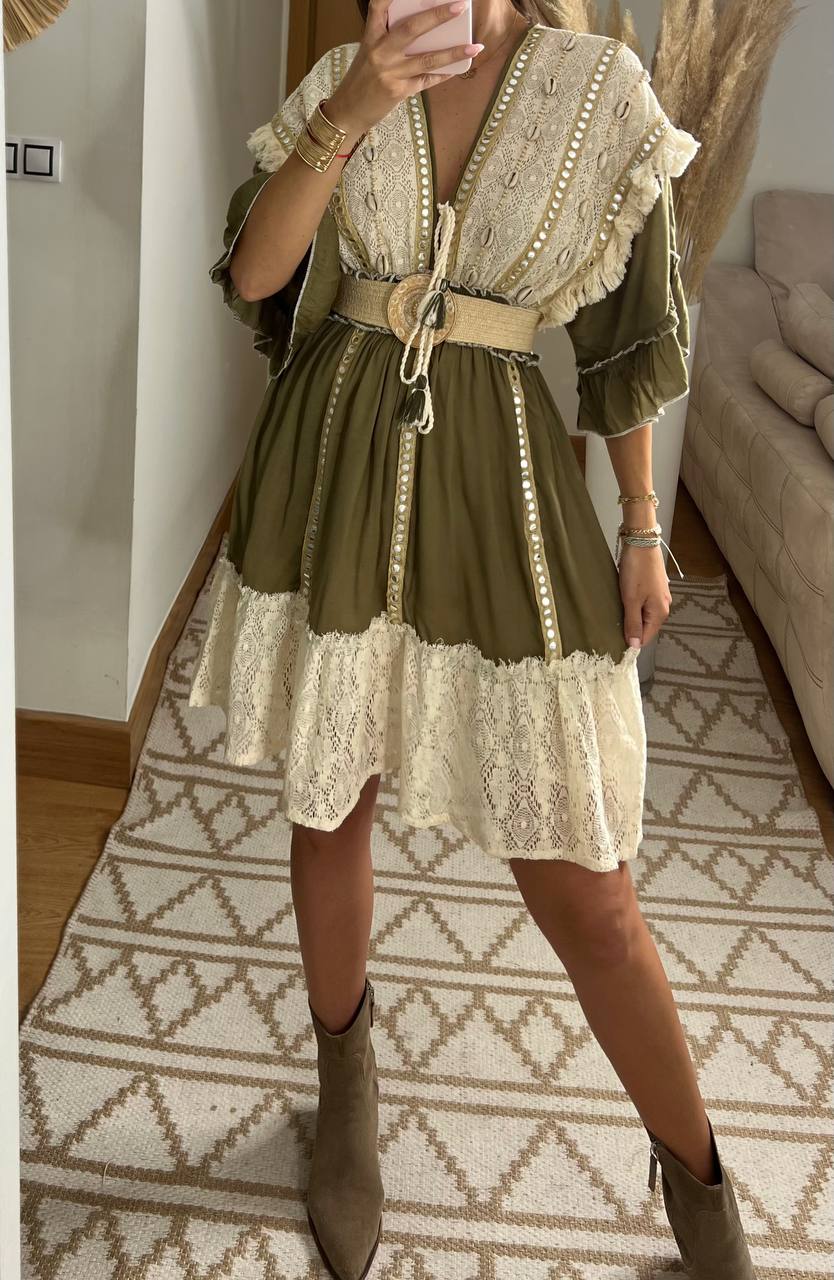 Shell mini dress - Bohèmea Butik