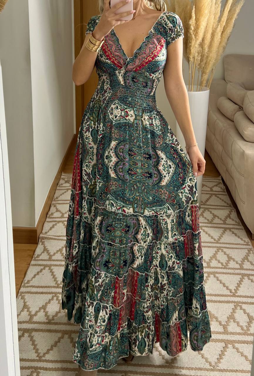Celestial Silk Dress - Bohèmea Butik