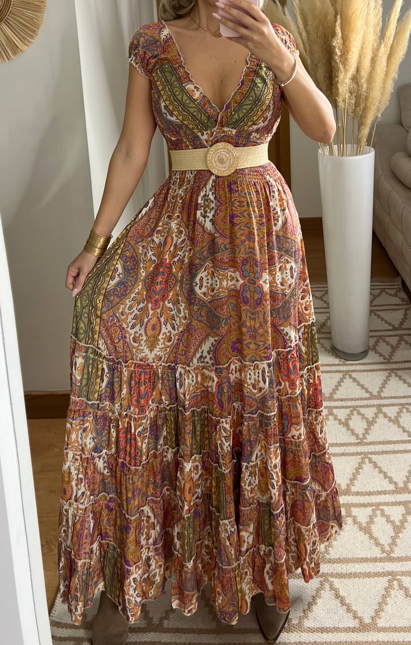 Celestial Silk Dress - Bohèmea Butik