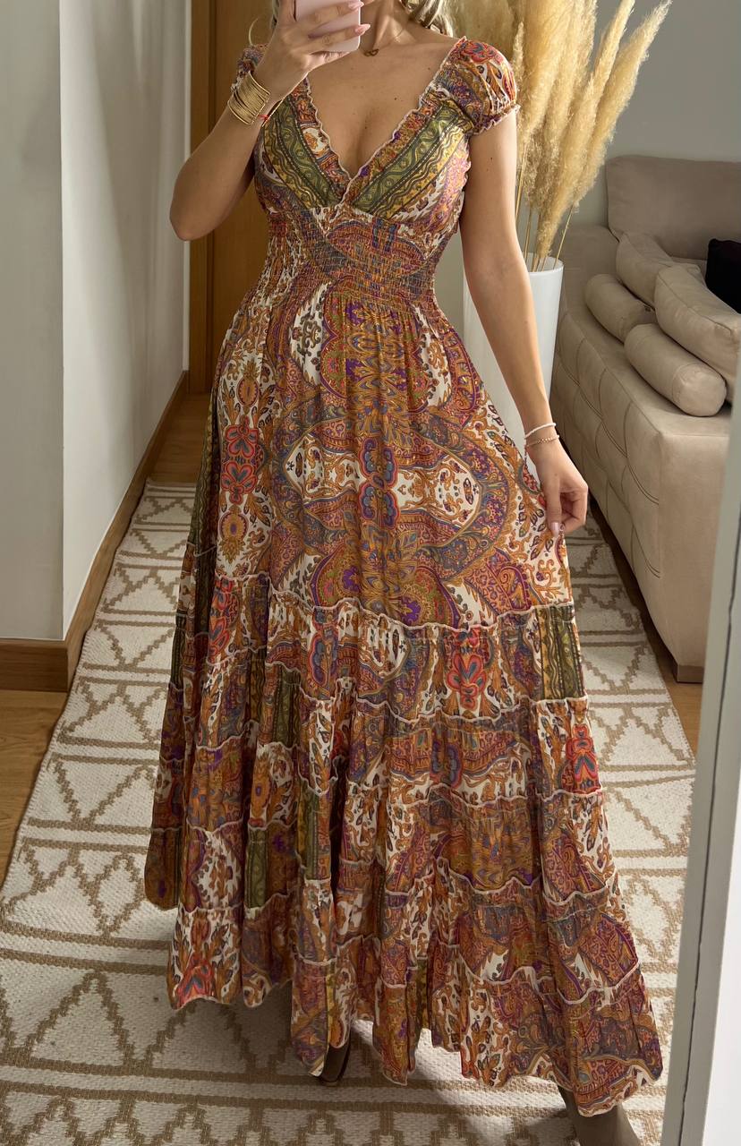 Celestial Silk Dress - Bohèmea Butik