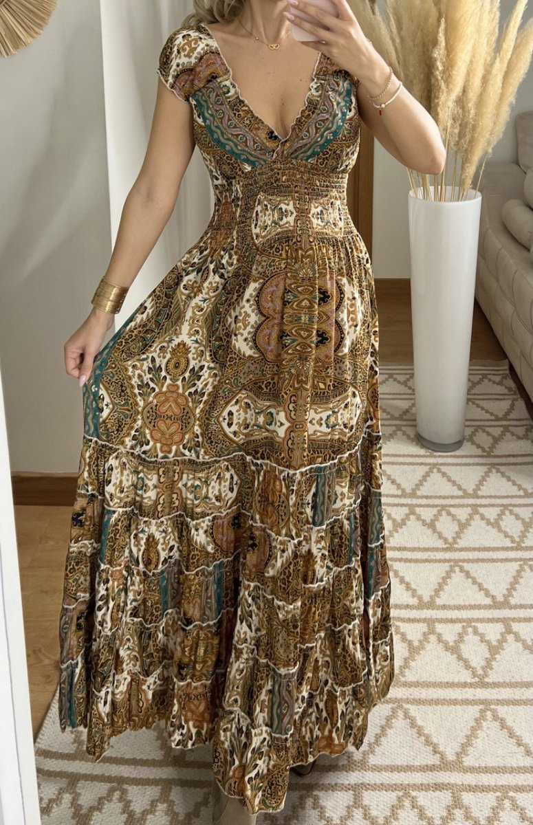 Celestial Silk Dress - Bohèmea Butik