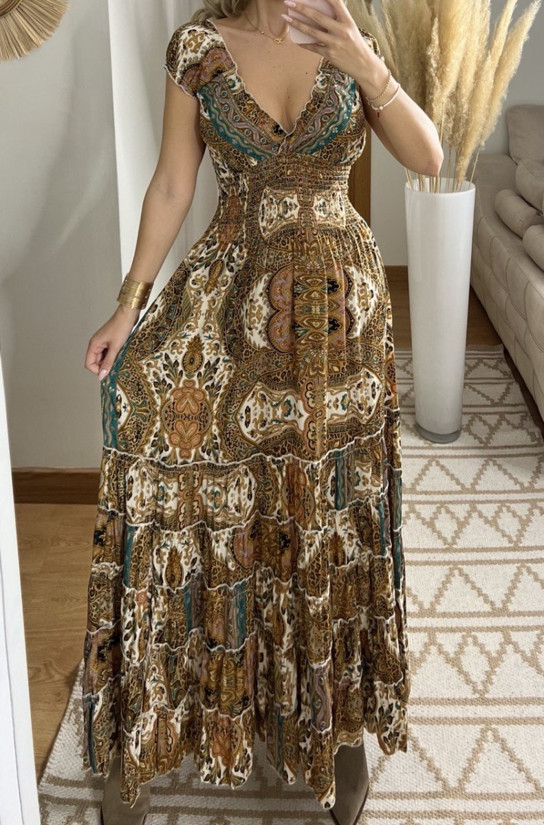 Celestial Silk Dress - Bohèmea Butik