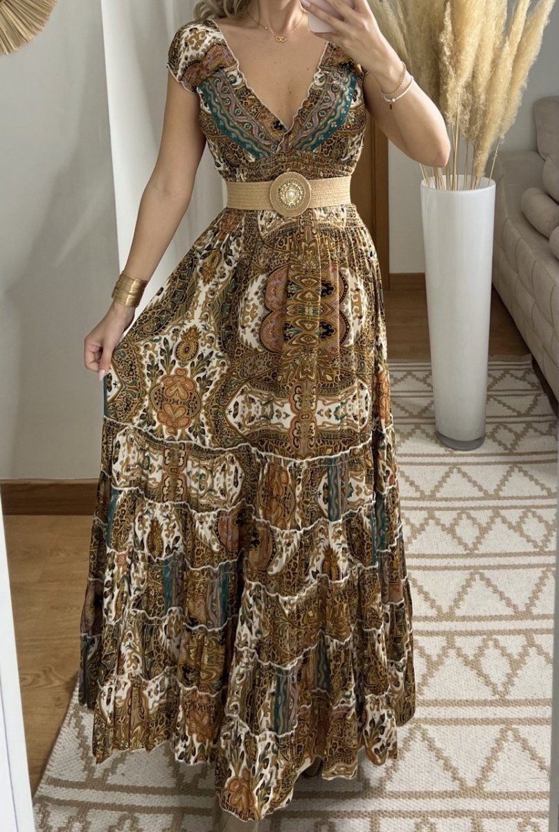 Celestial Silk Dress - Bohèmea Butik