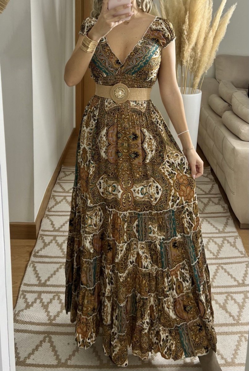 Celestial Silk Dress - Bohèmea Butik