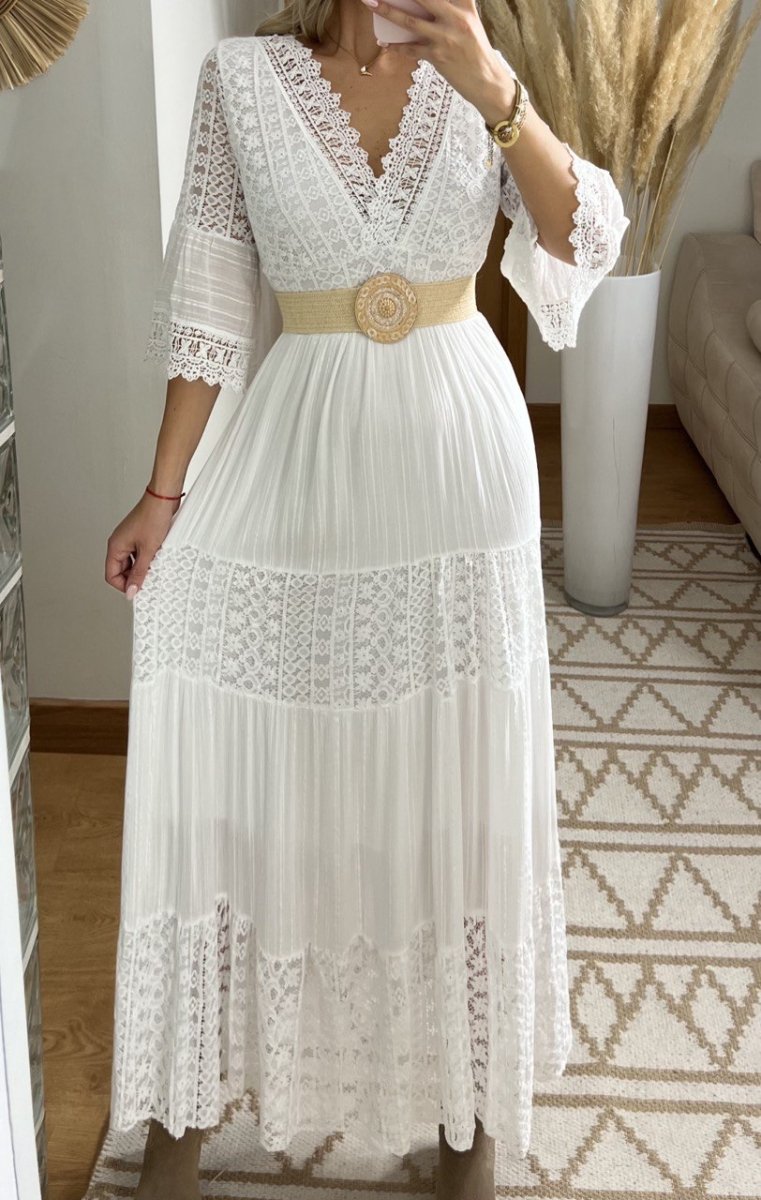 Boho Maxi Lace Dress - Bohèmea Butik