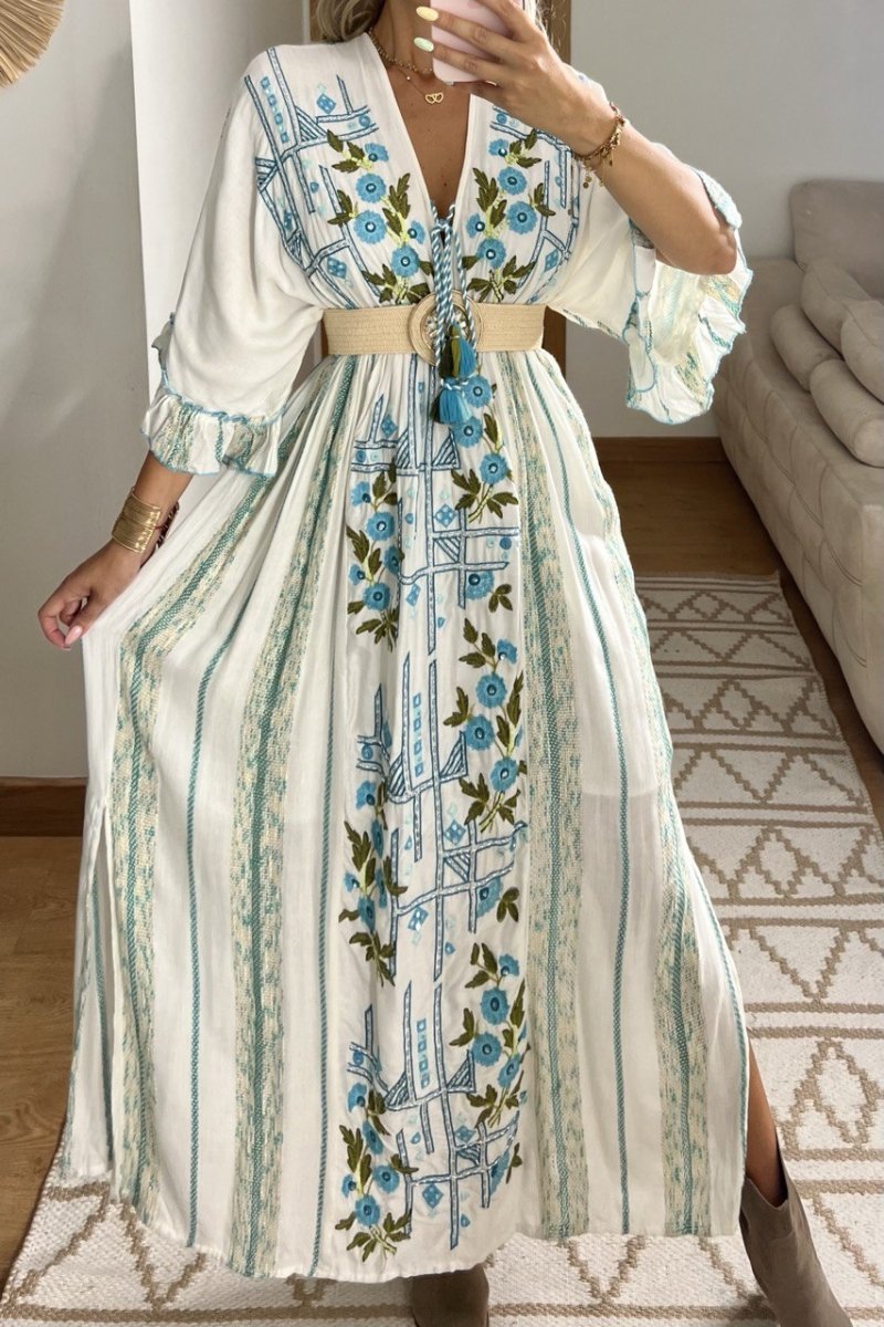 Floral Moon Maxi Dress - Bohèmea Butik