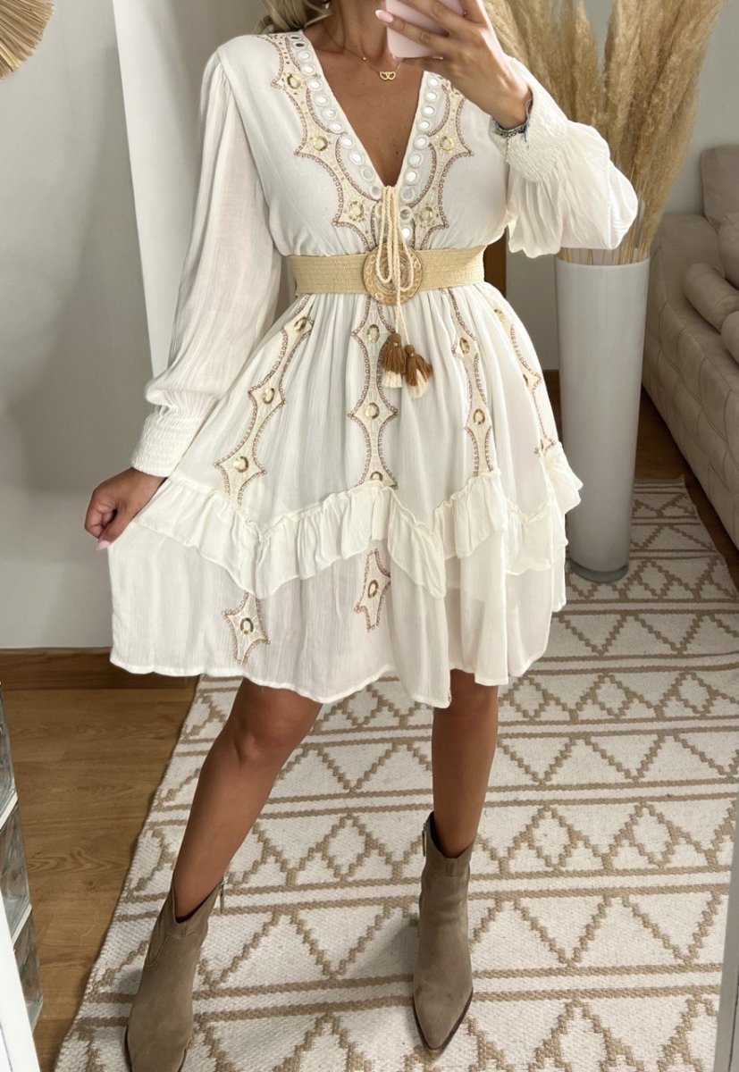 Desert Mini boho Dress - Bohèmea Butik