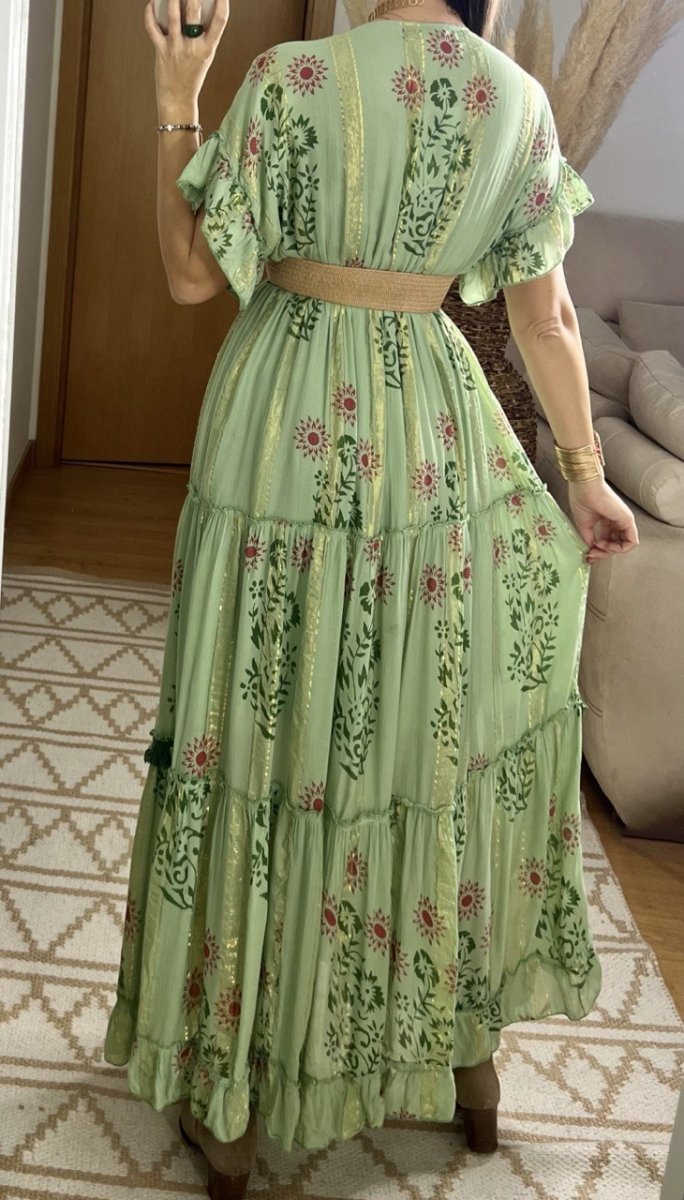 Hand - Embroidered Bohemian Dress - Bohèmea Butik
