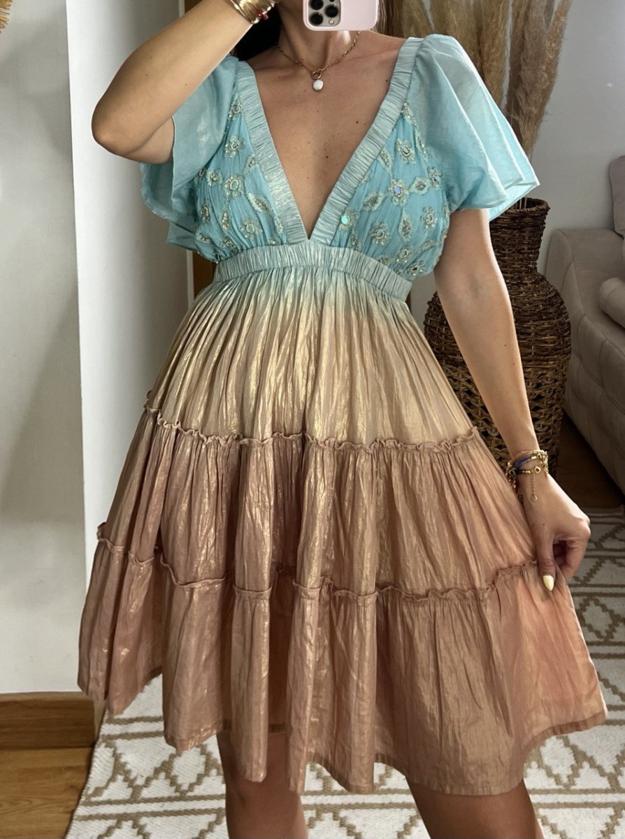 Sunset Mini Boho Dress - Bohèmea Butik