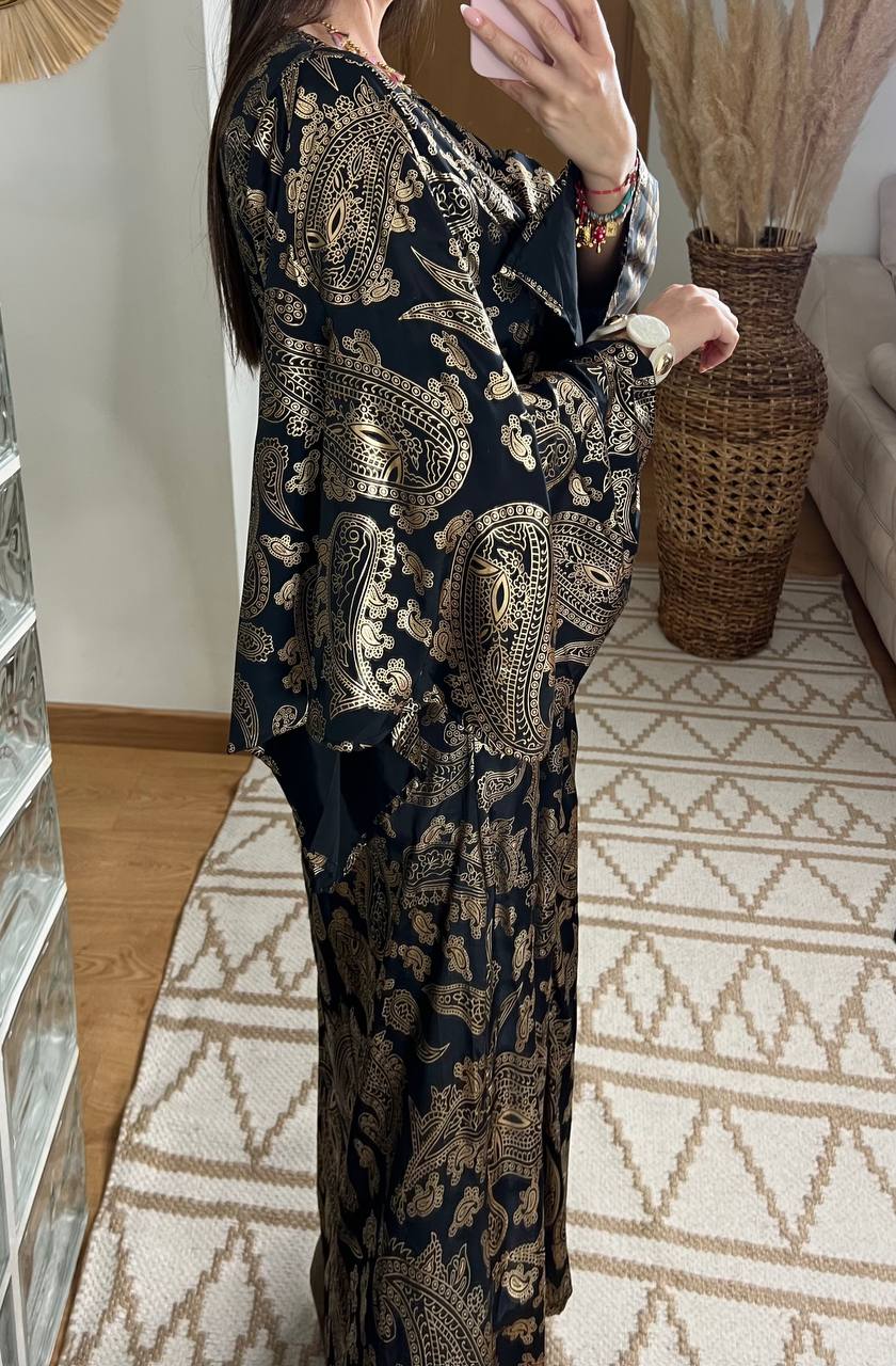 Natural Kaftan Maxi Dress - Bohèmea Butik