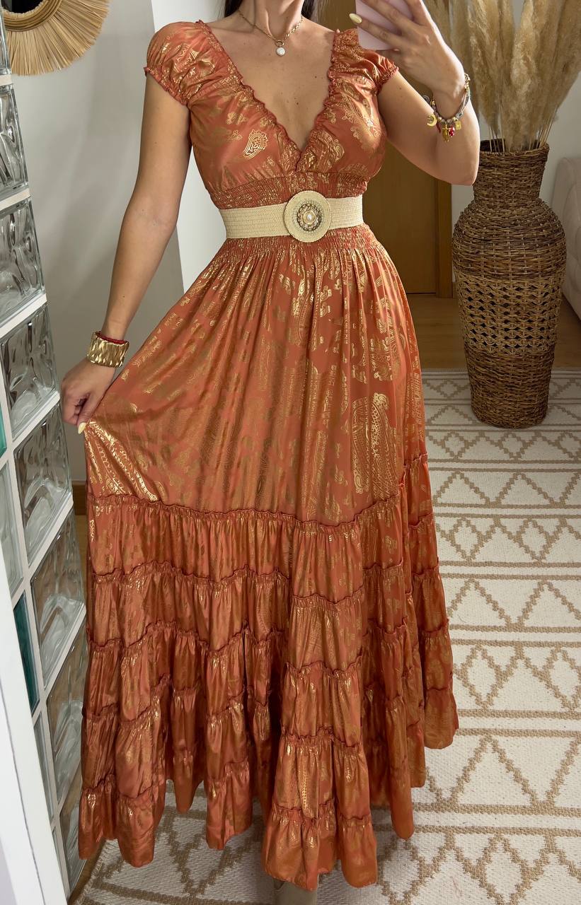 Serene Silk Maxi Dress - Bohèmea Butik
