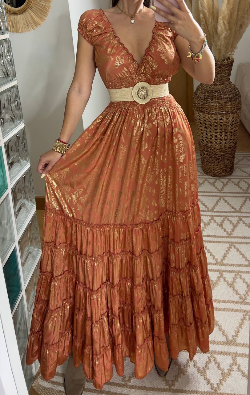 Serene Silk Maxi Dress - Bohèmea Butik