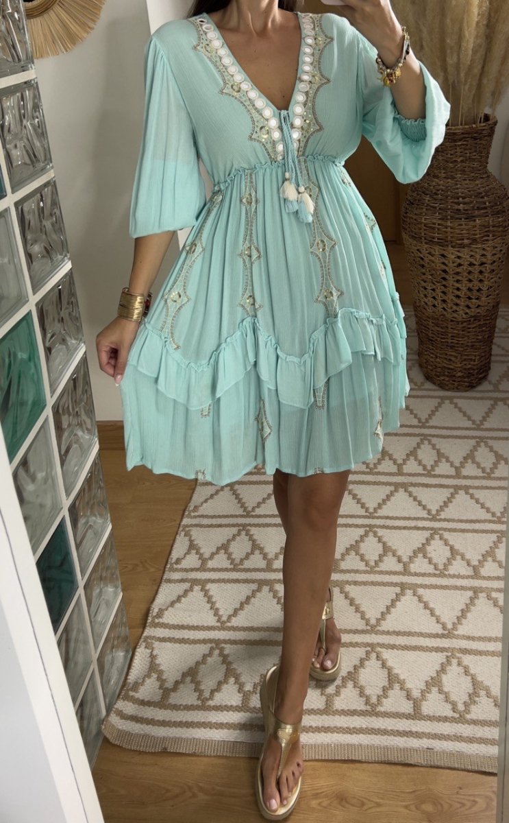 Desert Mini boho Dress - Bohèmea Butik
