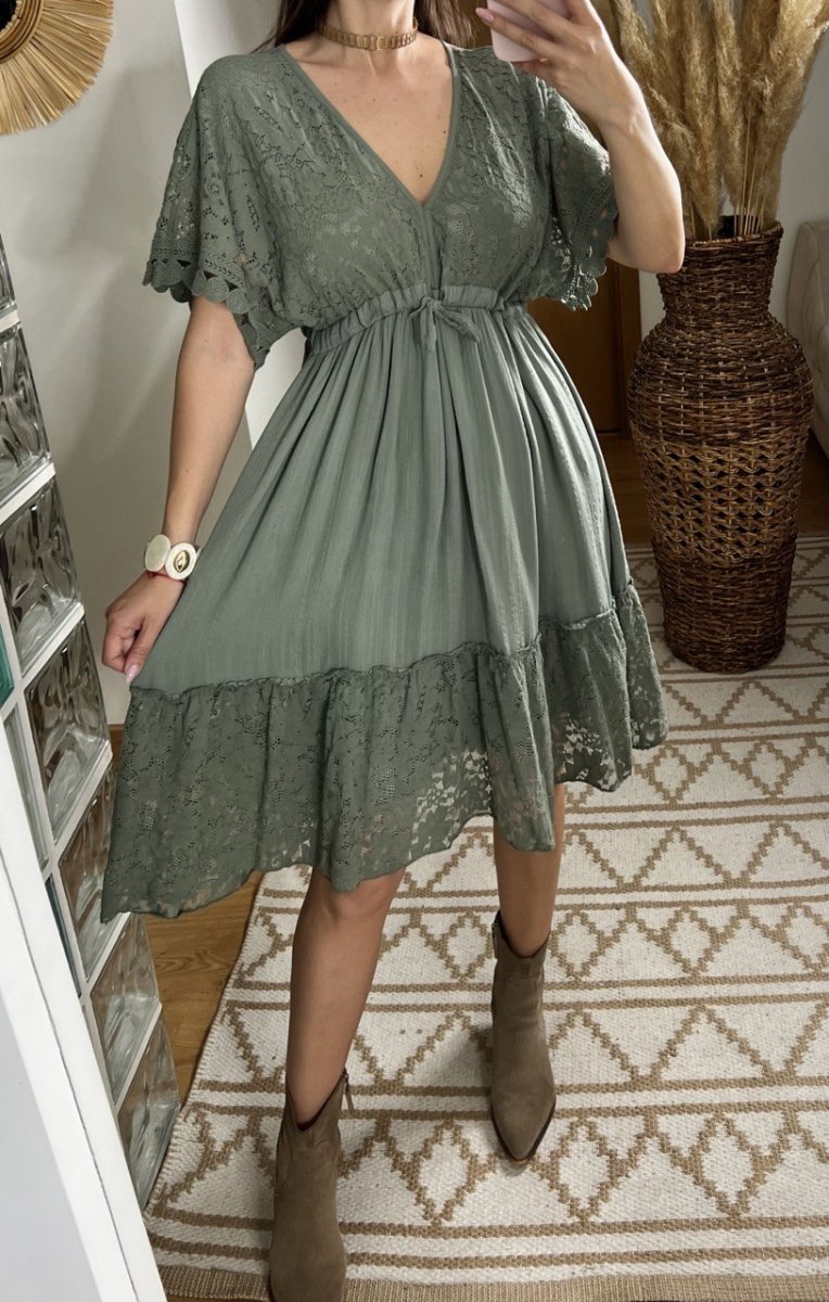 Mini Lace Boho Dress - Bohèmea Butik