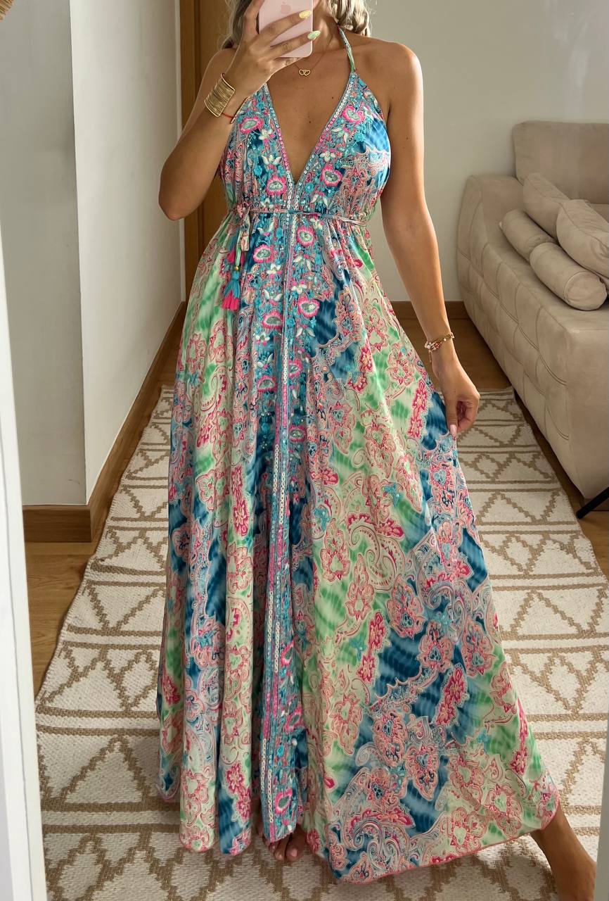 Armour Light Silk Dress - Bohèmea Butik
