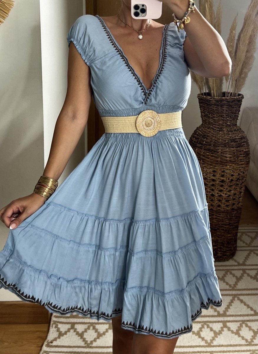 Serene Mini Boho Dress - Bohèmea Butik