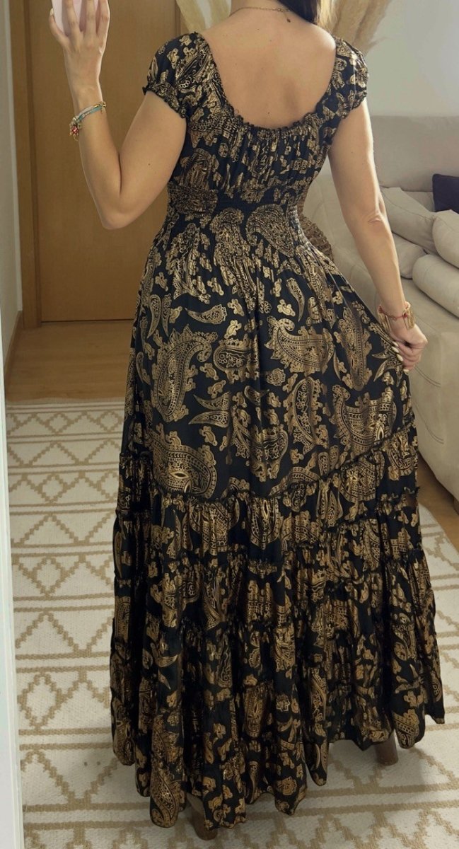 Serene Silk Maxi Dress - Bohèmea Butik