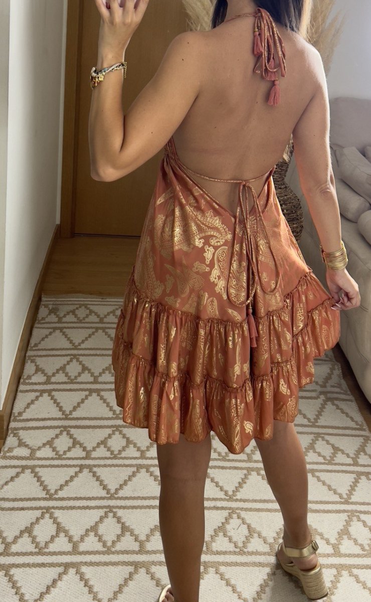 Oasis Silk Mini Dress - Bohèmea Butik