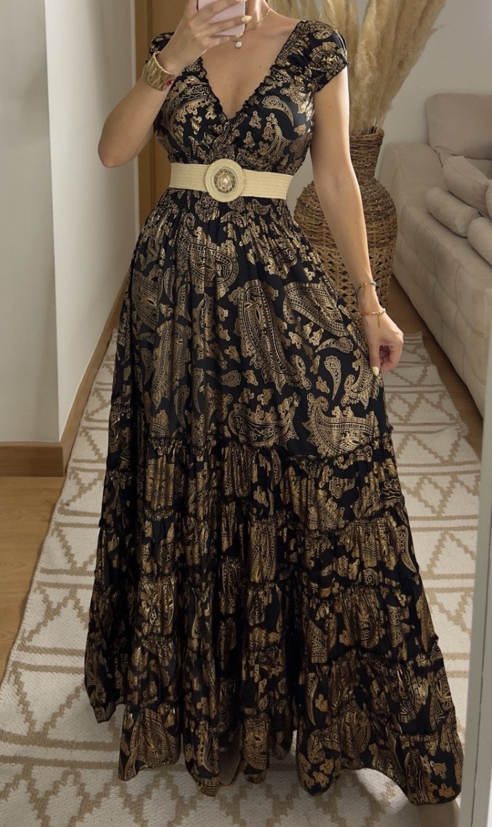 Serene Silk Maxi Dress - Bohèmea Butik