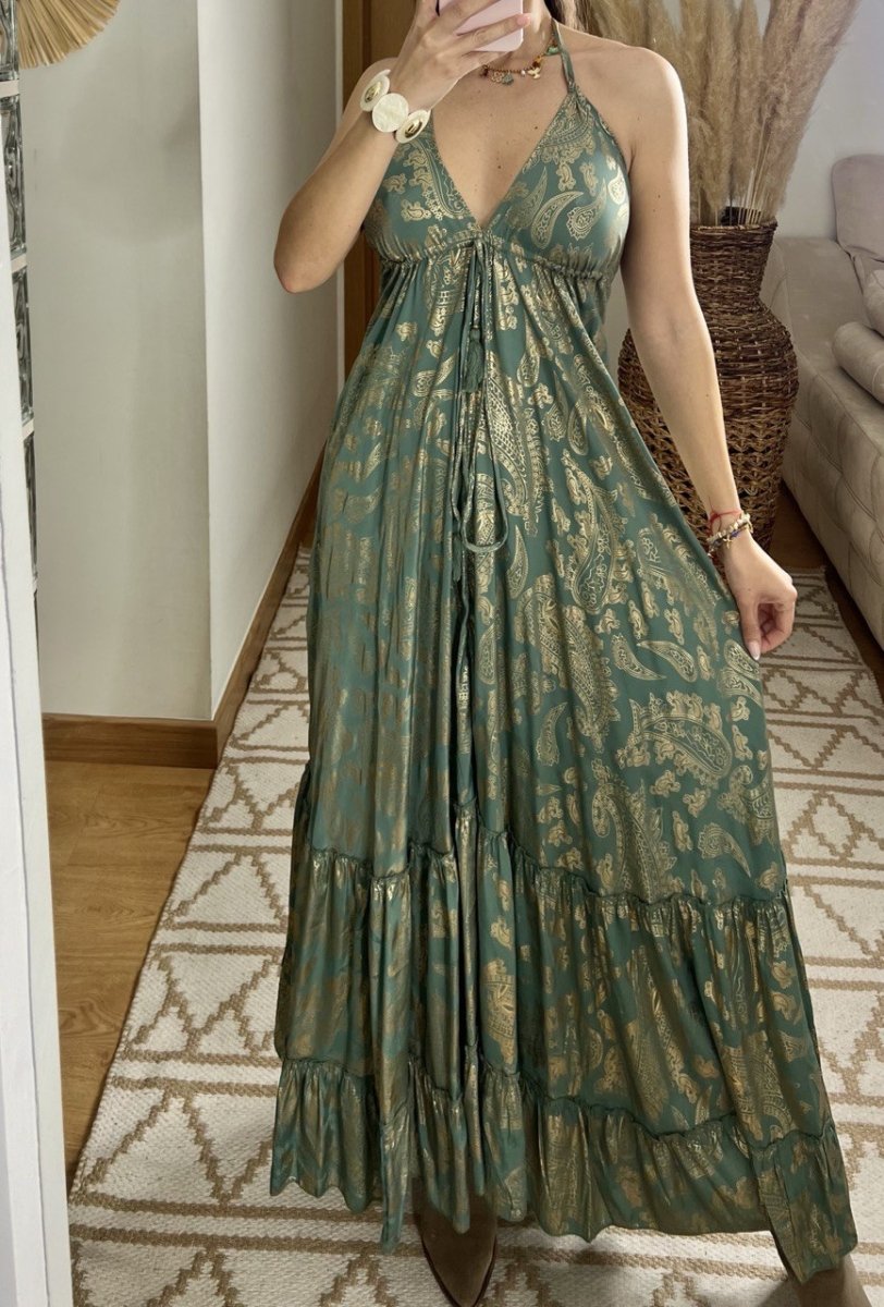 Oasis Silk Dress - Bohèmea Butik