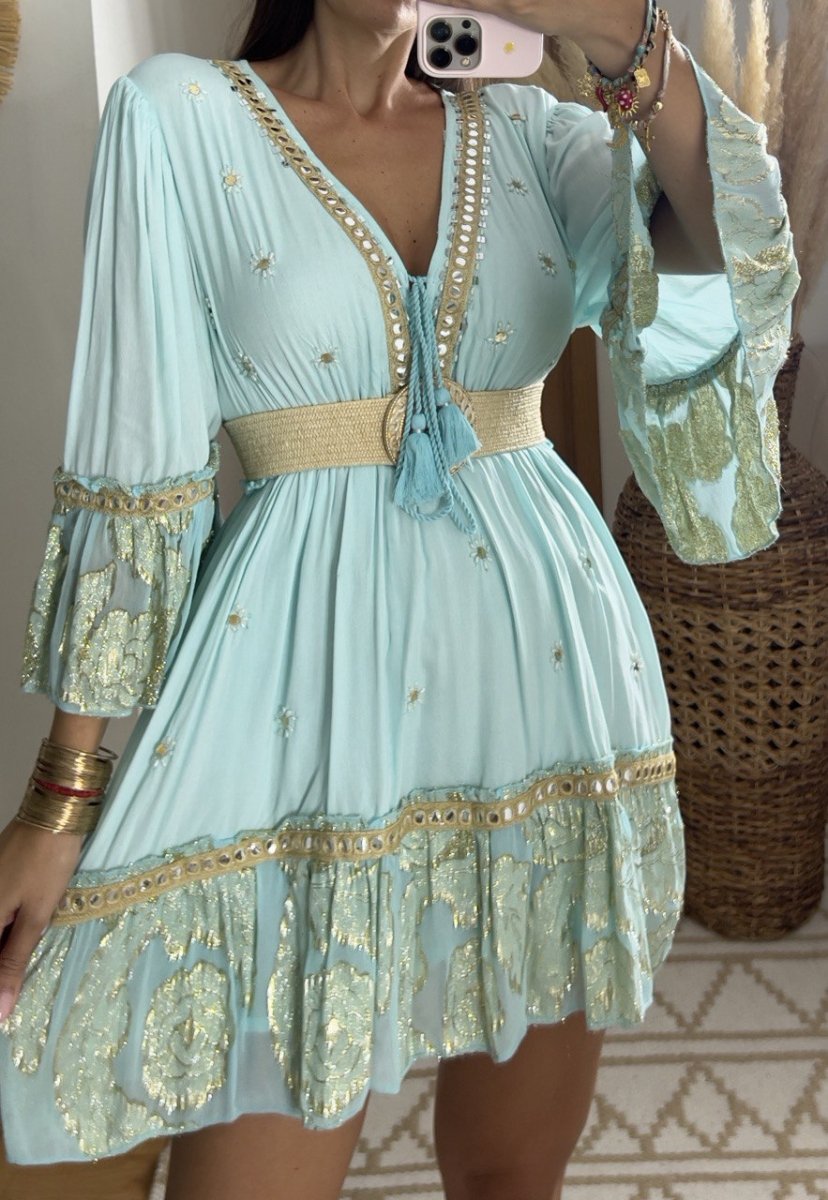 Bambu Short Dress - Bohèmea Butik