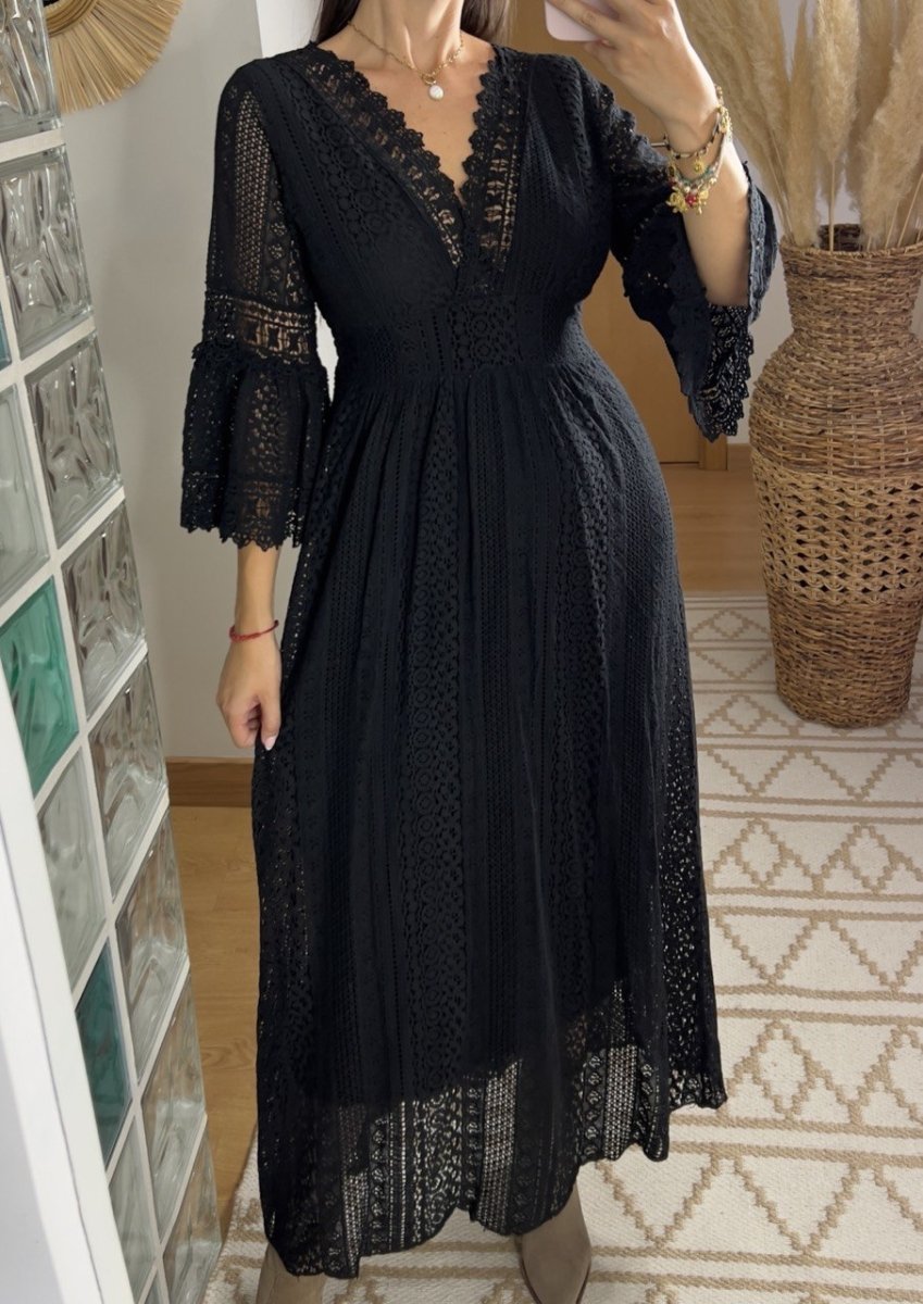 Sage Lace Dress - Bohèmea Butik