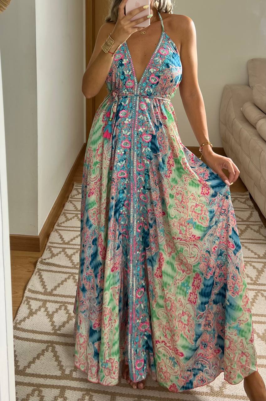 Armour Light Silk Dress - Bohèmea Butik