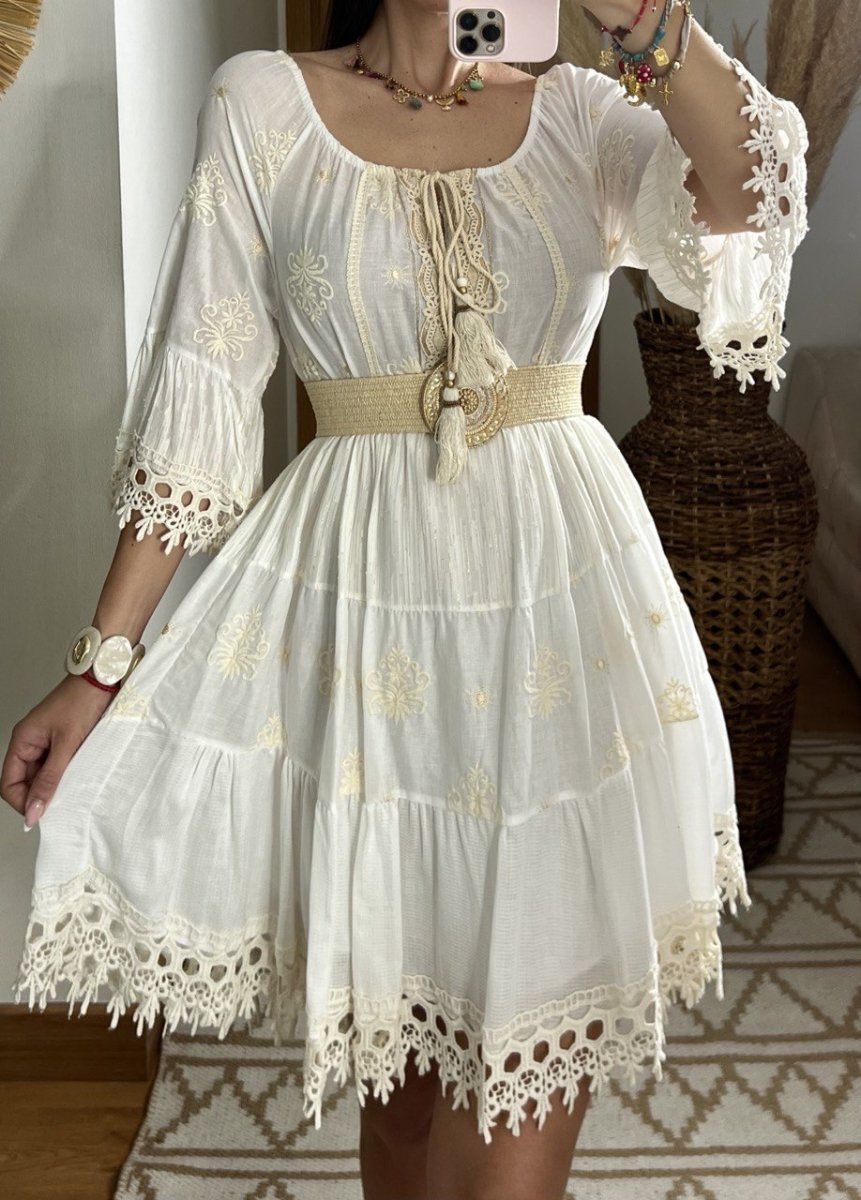 Chic Mini Boho Dress - Bohèmea Butik