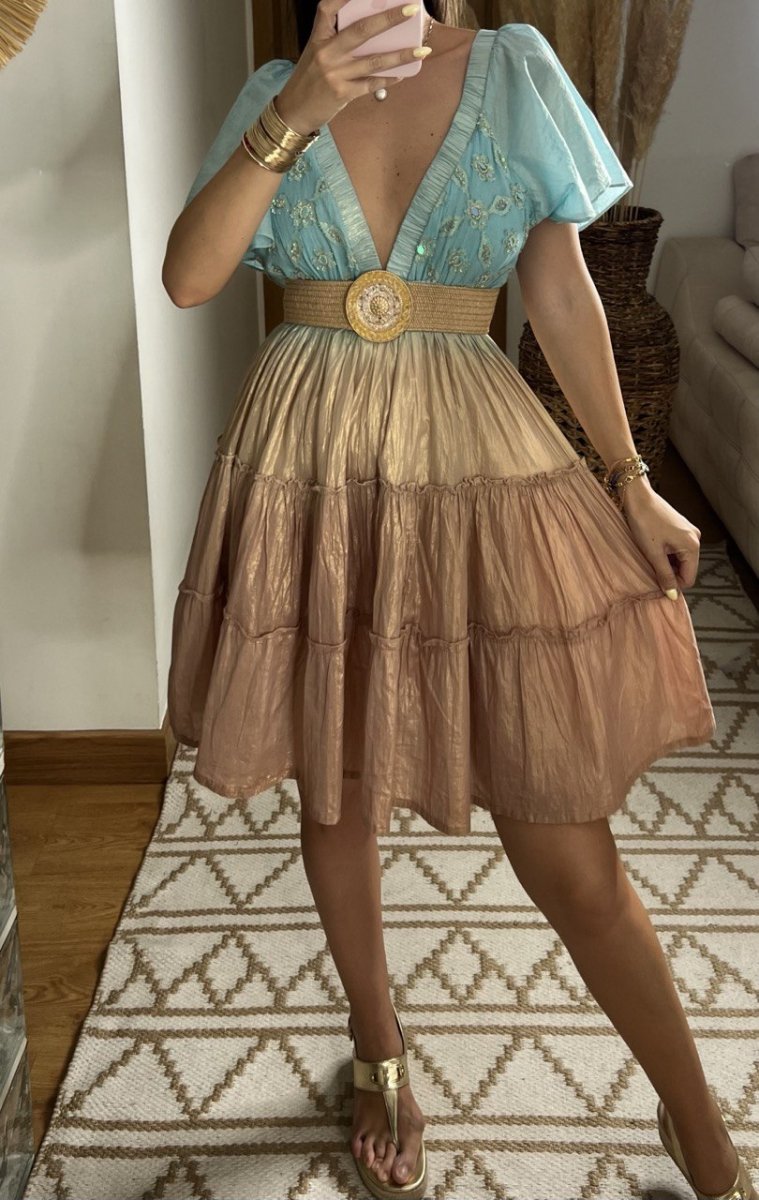 Sunset Mini Boho Dress - Bohèmea Butik
