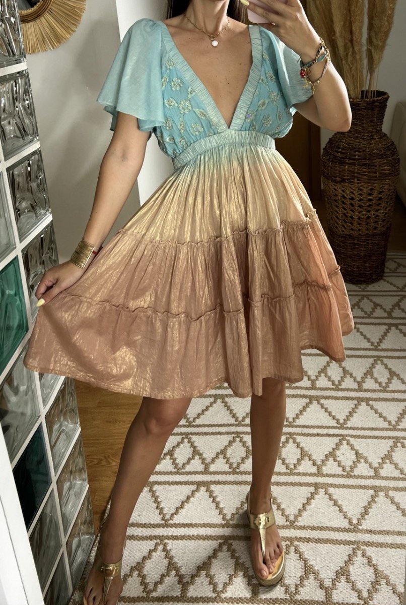 Sunset Mini Boho Dress - Bohèmea Butik