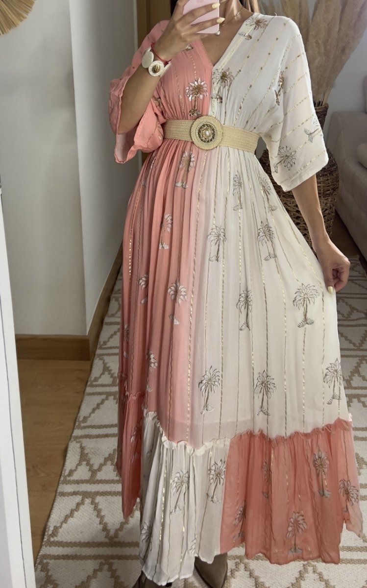 Palm Boho Maxi Dress - Bohèmea Butik