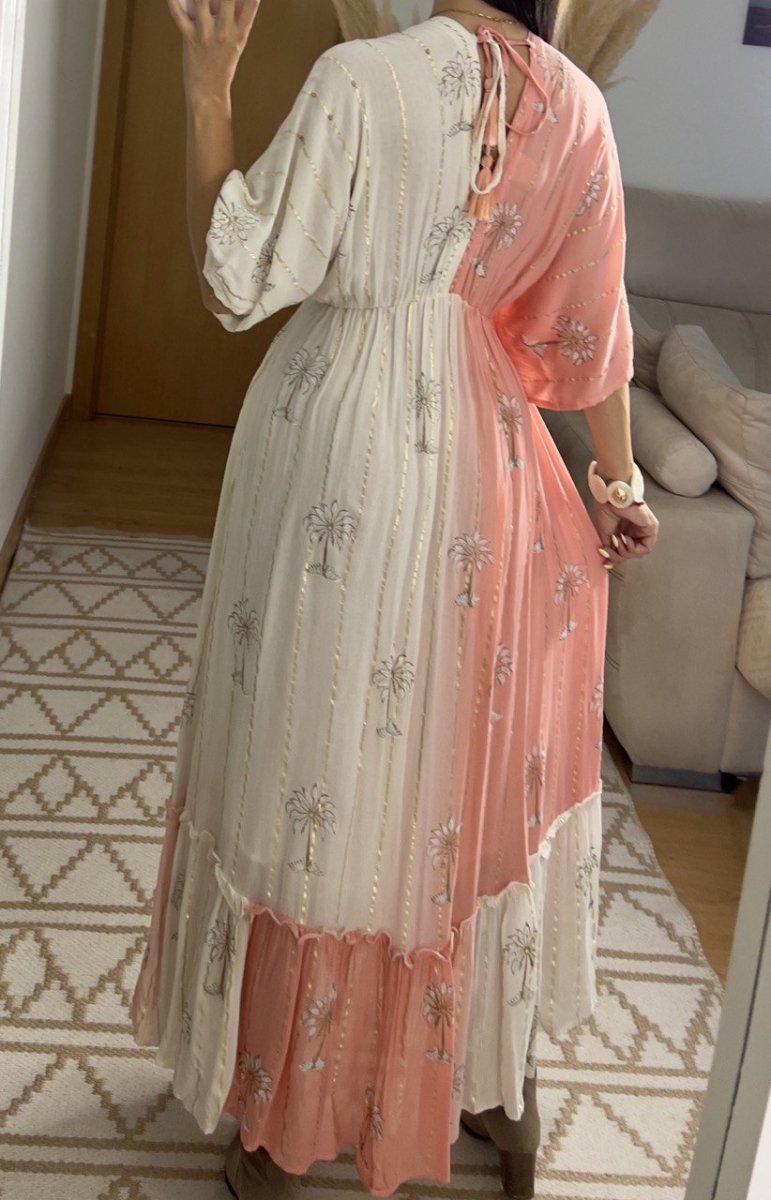 Palm Boho Maxi Dress - Bohèmea Butik