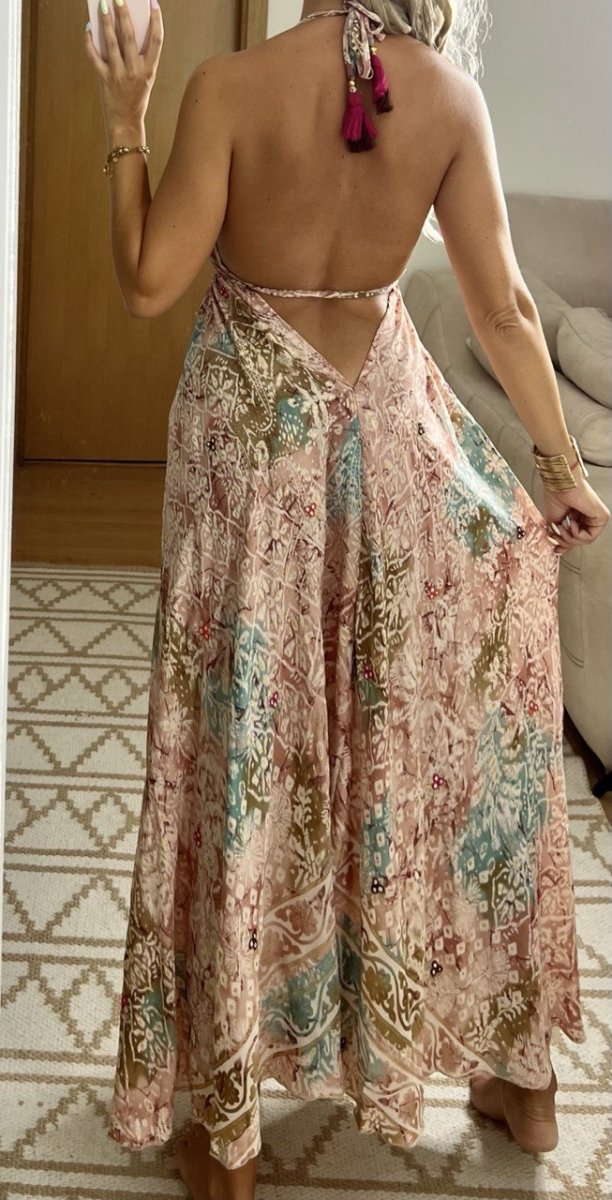 Luna Silk Dress - Bohèmea Butik