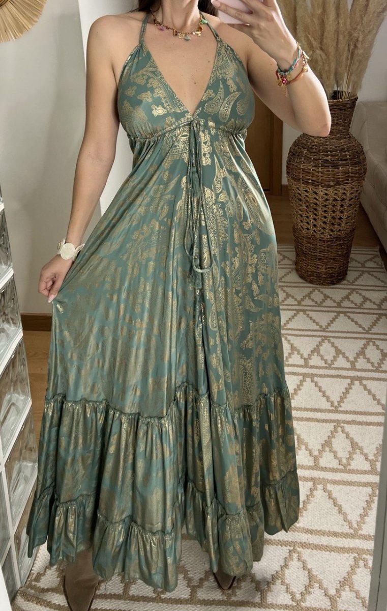 Oasis Silk Dress - Bohèmea Butik