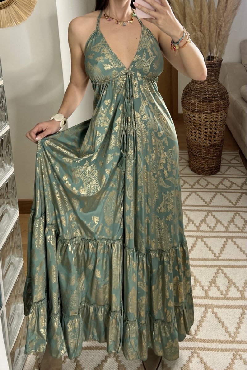 Oasis Silk Dress - Bohèmea Butik