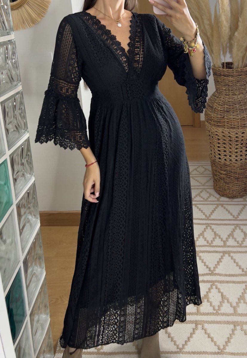Sage Lace Dress - Bohèmea Butik