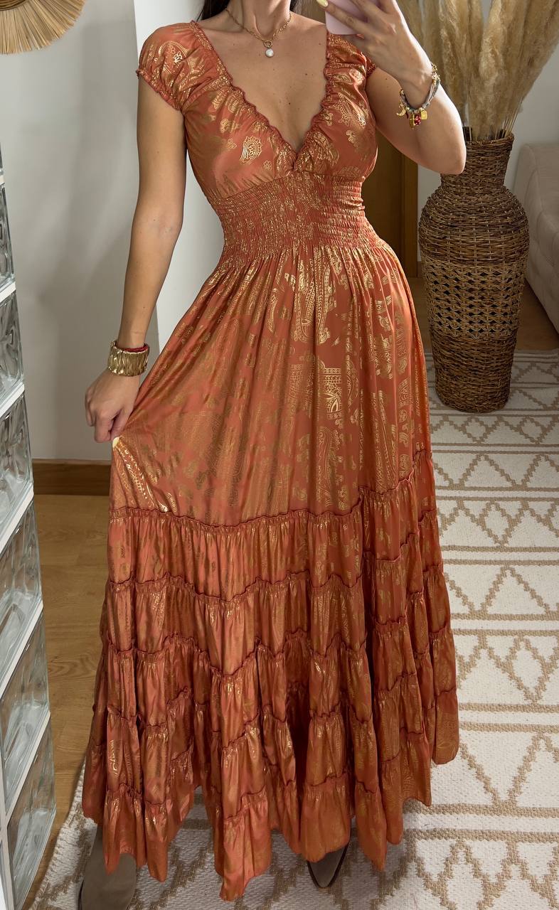 Serene Silk Maxi Dress - Bohèmea Butik