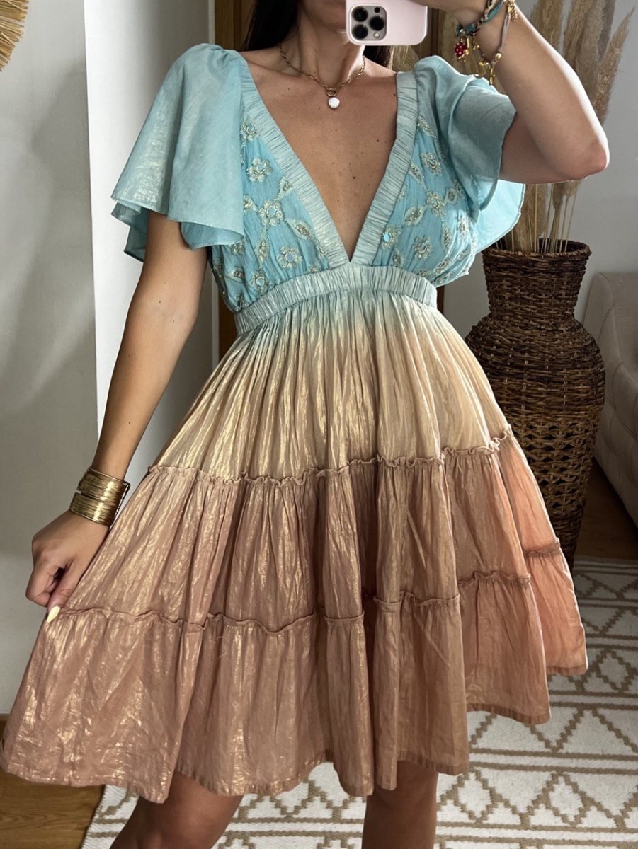 Sunset Mini Boho Dress - Bohèmea Butik
