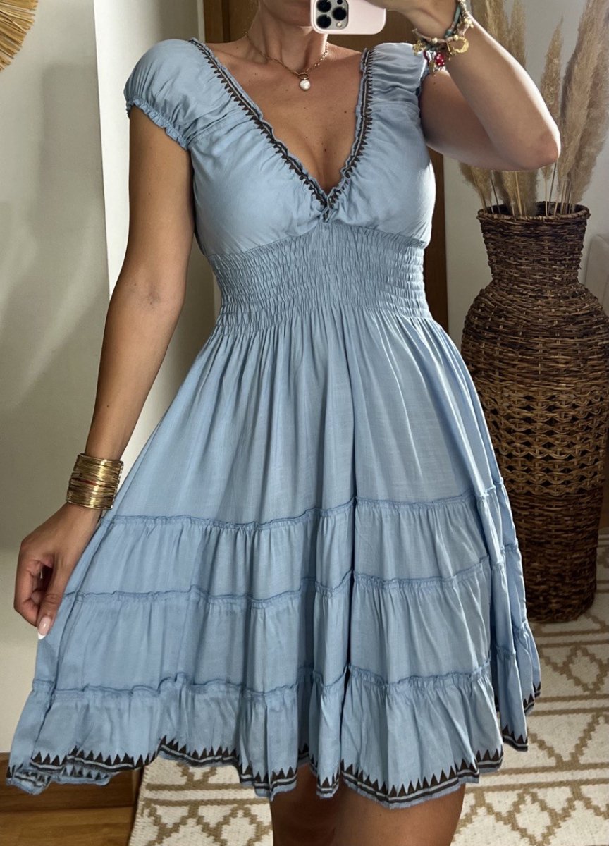 Serene Mini Boho Dress - Bohèmea Butik