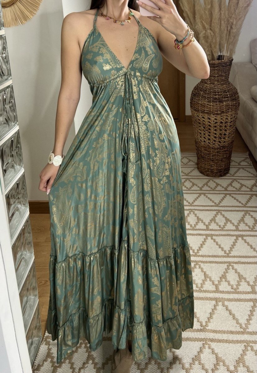 Oasis Silk Dress - Bohèmea Butik