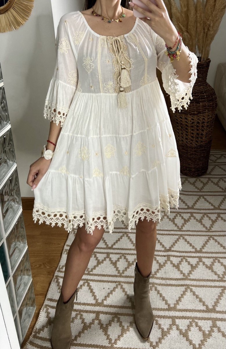 Chic Mini Boho Dress - Bohèmea Butik