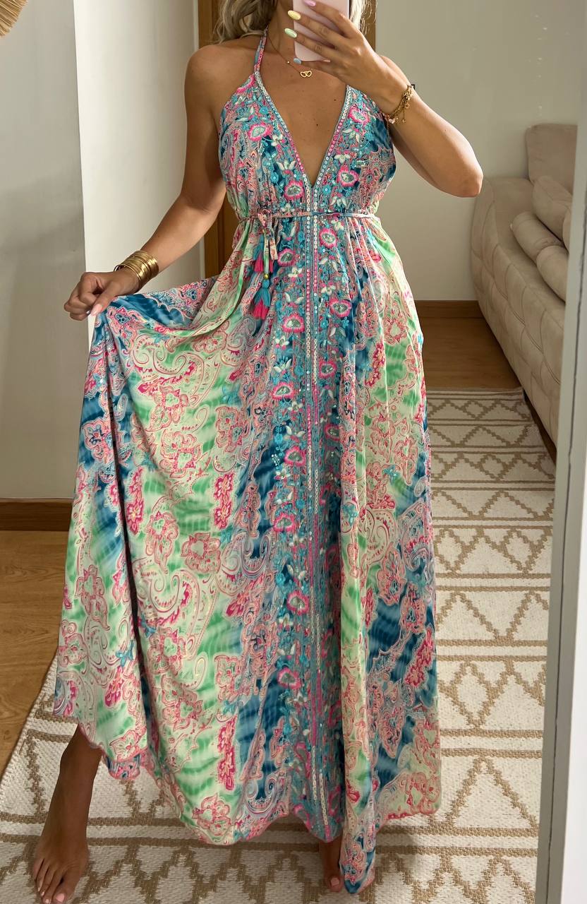 Armour Light Silk Dress - Bohèmea Butik