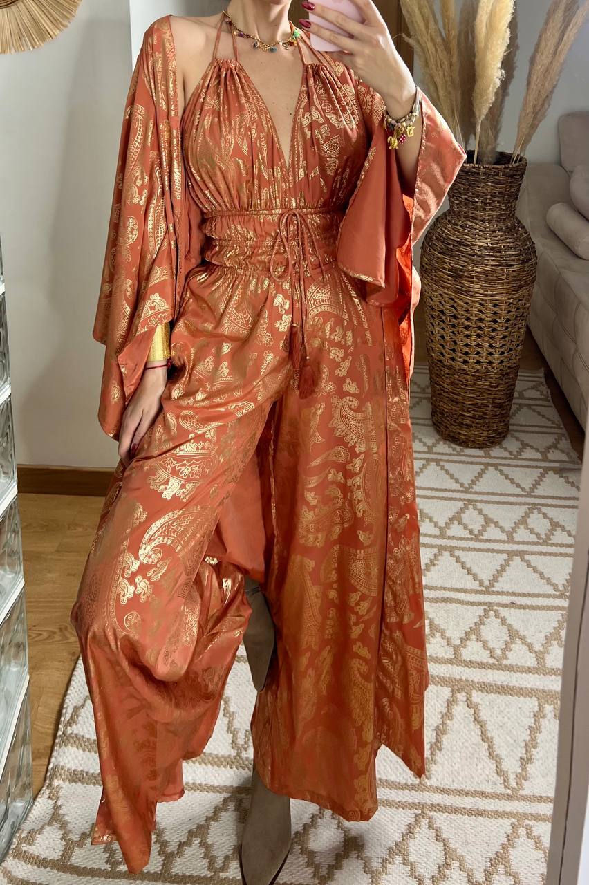 Natural Silk Jumpsuit & Kimono - Bohèmea Butik