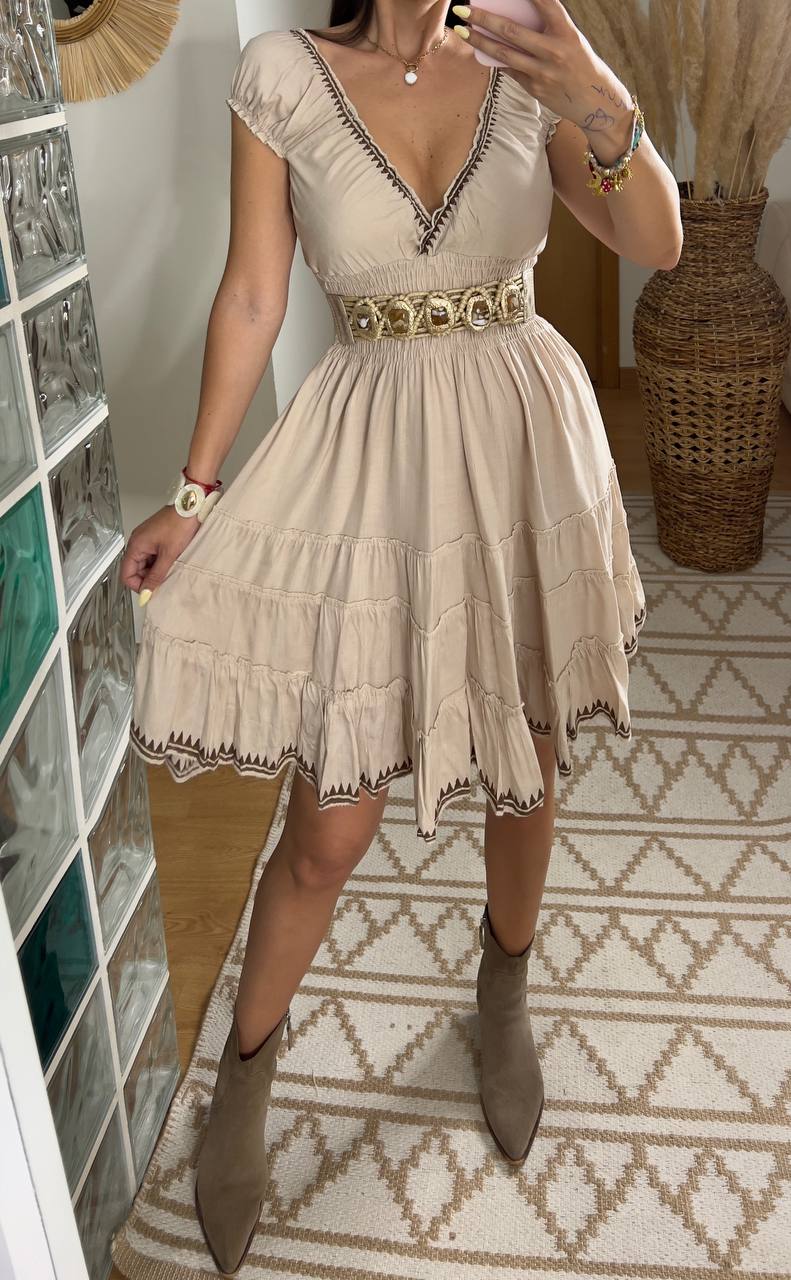 Serene Mini Boho Dress - Bohèmea Butik