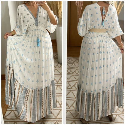 Floral Haven II Boho dress - Bohèmea Butik